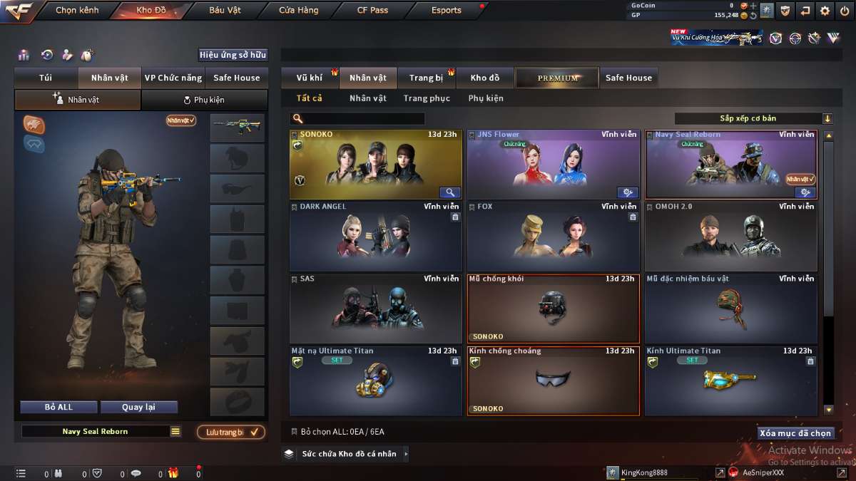 shop acc cf uy tin gia re